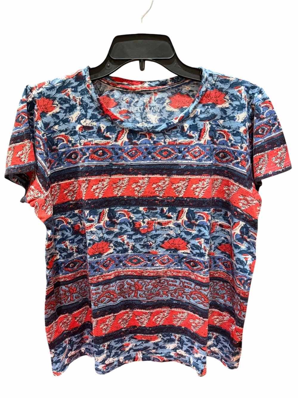 Preloved Lucky Brand Women's Casual Short Sleeve Crewneck Top Size Large